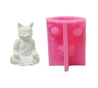 Moules en silicone - Plâtres d'ornement - Fournitures d'artisanat pour animaux - Méditations - Chats - Ornement en silicone