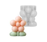 Moules en Silicone polyvalents en forme de fleur de ballon 3D, sans danger pour les aliments, pour la fabrication de bougies, de savon, de gâteaux chocolat, de cuisson en résine, ensemble de de