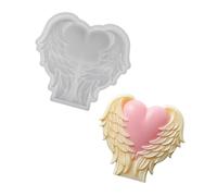 Moules en silicone pour ailes, moule en silicone polyvalent résistant à la pour résine époxy, bougie, savon, décoration de mariage, ailerons créatifs, rendu moulé