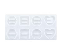 Moules en silicone pour bagues, forme géométrique, présentoir en résine pour support de bricolage, moulage époxy, présentoir en résine