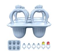Moules En Silicone Pour Bâtonnets De Crème Glacée,support de fabrication maison antiadhésif et réutilisable - moule à sucettes glacées | Pour chocolat, bonbons, alimentation, yaourt, gâteaux aux fruit