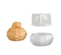 Moules en silicone pour boîte de rangement en forme de coquillage de conque, projet de conteneurs pour esprit créatif, moule en pot