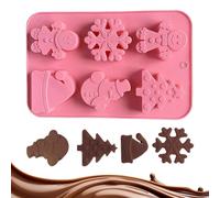 Moules En Silicone Pour Bonbons - Fournitures de Pâtisserie à Démoulage Facile 6 Cavités - Moules À Chocolat De Noël | Pour Desserts Gelées Cires Fondues Guimauves Décoration Pour