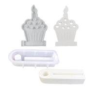 Moules en silicone pour bougeoir en forme de cœur, résines époxys pour décorations de table, bougeoirs, supports en forme de cœur, moules en silicone