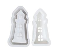 Moules en silicone pour bougeoir en forme de phare pour photophore en résine époxy