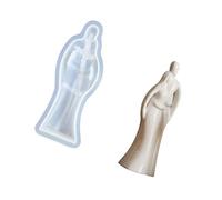 Moules en silicone pour bougie de Saint-Valentin, figurine de couple câlin, moules en silicone pour moulage de résine, bougie, savon, décoration de la maison, ensemble de moulage de rendu fait à la
