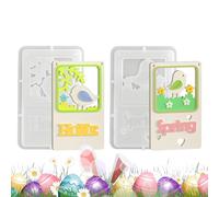 Moules en silicone pour bougies, 2 pièces Outil réutilisable de Pâques, moule de Pâques | Pour toute la famille, amis, étudiants, fêtes d'anniversaire, maison intérieure