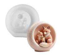 Moules en silicone pour bougies Accessoires de Loisirs Créatifs Animaux | Moules Silicone Lapin Formes Pour Résine Plâtre Savon DIY Décor Maison Bureau Fête