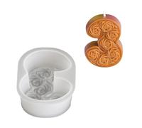 Moules en silicone pour bougies en forme de chiffre de 0 à 8 en forme de rose