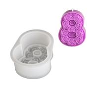 Moules en silicone pour bougies en forme de chiffre de 0 à 8 en forme de rose
