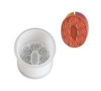 Moules en silicone pour bougies en forme de chiffre de 0 à 8 en forme de rose