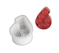 Moules en silicone pour bougies en forme de chiffre de 0 à 8 en forme de rose