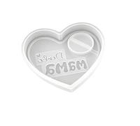 Moules en silicone pour bougies en forme de lettrage en forme de cœur d ' amour, moules en silicone pour bougie faite à la main, ornement en gypse, résine artisanale, concept de de Pâques