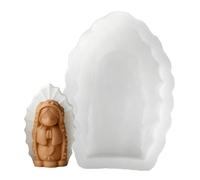 Moules en silicone pour bougies, figurine de fille priante, figurine d'ange | Moules pour la fabrication de bougies pour la pâtisserie et les travaux manuels avec fondant, savon, plâtre, fondant, bonbons