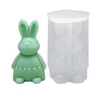 Moules En Silicone Pour Bougies,Forme Réutilisable de Qualité Alimentaire | Moule à Bougie en Silicone en Forme de Lapin | Pour DIY Résine Savon Chocolat Gâteau Pudding Statue Plâtre Béton Moulage
