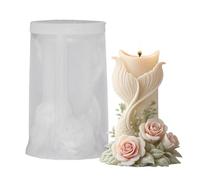 Moules en Silicone pour Bougies - Kit coulée 3D queue de sirène fleur,Moule plâtre DIY - Artistes Débutants Enseignants Amateurs Loisirs Créatifs Événements Ateliers