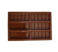 Moules en silicone pour bougies, moule à bonbons en silicone, Moule de cuisson rectangulaire en, Moules à chocolat à 6 cavités, accessoires de cuisson pour pâtisserie fondante au chocolat et