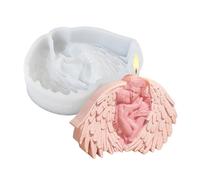 Moules en silicone pour bougies - Moule en plâtre pour savon | Figurines d'anges en plâtre et ciment pour décoration de maison, mariages et tables artisanales