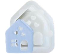 Moules en silicone pour bricolage - Moule à bougie, moule à maison, petits moules en silicone - Moule à bougie chauffe-plat en forme d'étoile - Moule en silicone - Moule à savon antiadhésif