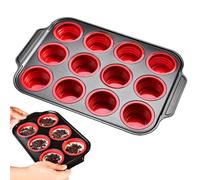 Moules en silicone pour brownies, moule de cuisson en silicone | Moules à gâteau flexibles antiadhésifs | Moules à dessert portables faciles à libérer, moule de cuisson pour utilisation