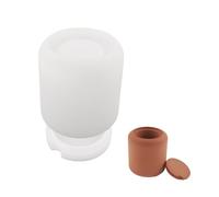 Moules en silicone pour brûleurs à rayures - Moules en résine époxy - Moules en plâtre faits à la main - Fournitures d'artisanat - Brûleurs encensés à rayures - Tasse faite à la main