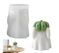 Moules En Silicone Pour Chandelles - Moule De Moulage Artisanal,Forme Citrouille Fantôme Pour Cire à Bougie Résine Époxy Décorateurs Halloween Passionnés Déco Maison Organisateurs Événements