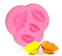 Moules En Silicone Pour Chocolats, Bonbons, Gâteaux Faits Maison En Forme De Lèvres (Rose)