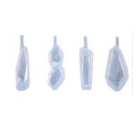 Moules en silicone pour colliers, pendentifs, boucles d'oreilles, porte-clés, résine UV, moule en silicone pour époxy, sous-verres, pour mouler un plateau