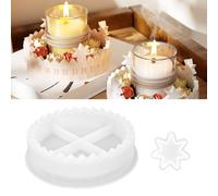 Moules en silicone pour couronne de l'Avent, calendrier de l'Avent, compte à rebours et calendrier, bougeoirs, moule en silicone pour Pâques, l'Aïd, Noël, Halloween