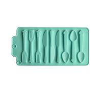 Moules en silicone pour couteau, fourchette, cuillère, plateau en silicone facile à démouler pour fondant, bonbons, biscuits, chocolat, décorations de gâteaux, cuisine, enfants, maison, bricolage