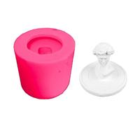 Moules en silicone pour décoration de ciment avec couvercle de tasse, moules artisanaux, moules en résine époxy pour petit moule