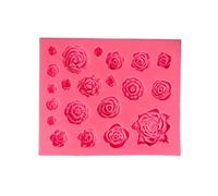 Moules en silicone pour décoration de gâteaux en forme de camélia - Souple - Facile à utiliser - Moule à sucre