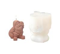 Moules en silicone pour décoration de Père Noël - Plâtres de Noël - Fournitures d'artisanat en silicone