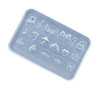 Moules en silicone pour décoration d'ongles de différentes formes - Petits accessoires - Moules de bricolage - Cadeau pour les amateurs de beauté - Moule de sculpture d'ongles