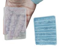 Moules en silicone pour décoration d'ongles en forme de feuilles/d'oiseau, petits accessoires de bricolage, moules adaptés pour les amateurs de beauté, moule à motif d'oiseaux et de feuilles