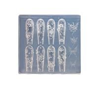 Moules en silicone pour décoration d'ongles en forme de rose - Petits accessoires - Moules à ongles en silicone pour les amateurs de beauté