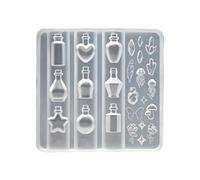 Moules en silicone pour décoration d'ongles - Forme de bouteille - Convient pour différents types de moules à nœuds