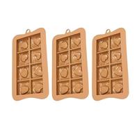 Moules en silicone pour dosettes de cacao en forme de cœur créatif pour chocolats, fondants, décorations de pâtisserie, moule à chocolat en forme de cœur