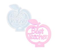 Moules en silicone pour enseignants - Moules à bonbons en silicone pour meilleurs enseignants, moules en silicone solide, moules réutilisables pour enseignants, chocolats, décoration de gâteaux