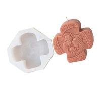 Moules en silicone pour fabrication de savon sur le thème religieux, outil d'artisanat en silicone, moules en résine, moule de fabrication de texture