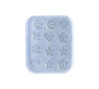 Moules en silicone pour fondants et bonbons - Série bouton - Texture en silicone pour projets de pâtisserie