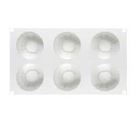 Moules en silicone pour gâteaux mousse | Moule à pudding 6 cavités résistant à la chaleur,Plat de Cuisson pour Gâteau Mousse - Pour glaces, puddings, bonbons, pâtisseries, truffes, gelées