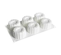 Moules en silicone pour gâteaux mousse - Moule En Silicone 6 Cavités À Démoulage Facile,Empreinte de cuisson pâtisserie et chocolat - Pour glaces, puddings, bonbons, pâtisseries, truffes, gelées
