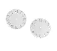 Moules en Silicone pour horloge ronde, résistant à la température, sans danger pour les aliments, pour la fabrication d ' horloge murale/de bureau, en résine, effet verre, bougie moulée