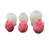 Moules en silicone pour la fabrication de bougies parfumées et la décoration de gâteaux | Moule multi-usage en forme de fleur pour résine, savon, plâtre, chocolat, fondant, projets d'artisanat à la
