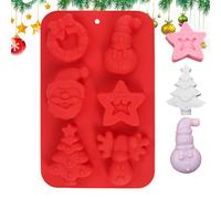Moules En Silicone Pour La Saison Des Fêtes | Plateau Réutilisable À Démoulage Facile,Moules À s De Noël - Pour Gâteau, Savon, Glace, Alimentation, Loisirs Créatifs,
