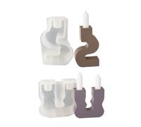 Moules en silicone pour loisirs créatifs - Moule à base d'argile en silicone - Convient pour la fabrication artisanale de résine