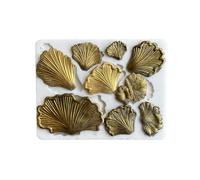 Moules en silicone pour moulage de résine, grande feuille, rose, fleur, étoile, lune, soleil, résine époxy, outils de fabrication de bijoux pour la pâtisserie, 12,5 x 9,7 x 0,7 cm