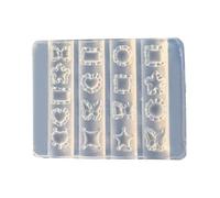 Moules en silicone pour nail art, fleur, nœud en silicone 3D, modèle de sculpture pour projets d'artisanat, décoration artistique du bout des doigts pour femme (C)