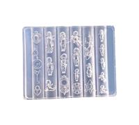 Moules en silicone pour nail art, fleurs, 3D en forme de nœud en silicone, modèle de sculpture pour projets d'artisanat, décoration d'art du bout des doigts pour femmes (M)